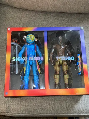 Travis Scott Cactus Jack x Fortnite 12 inch Duo Action Figure Set