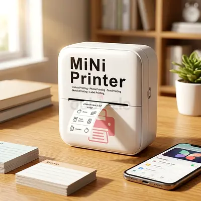 Mini,Printer,Inkless,Photo,Text,Sketch,Label,Bluetooth,Thermal,FreeDelivery