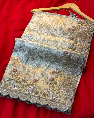 Semi silk heavy saree