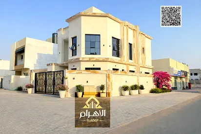Corner villa, two floors, roof terrace, with a 10% down payment and a monthly installment of 6000 dirhams.