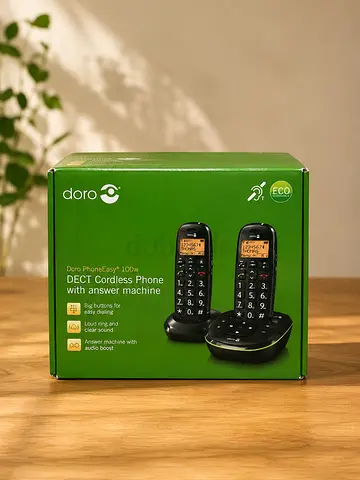 📞 للبيع: هاتف لاسلكي Doro (قطعتين) مع جهاز رد آلي
هاتف منزلي لاسلكي ذكي، ممتاز جداً لكبار السن أو ل