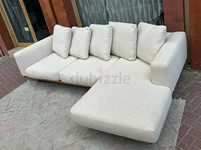 West Elm L Shape Sofa Beige Excellent Condition like new Condition
