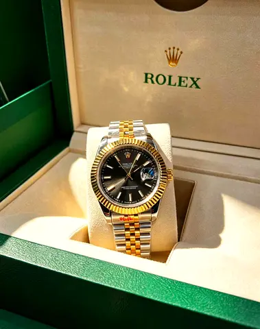 Rolex Datejust Two-Tone Jubilee Bracelet Black Dial (Box Included)