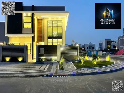 For sale in Al Helio 2 – Azha Roundabout | Modern corner villa near Azha Complex and Mohammed Bin Z