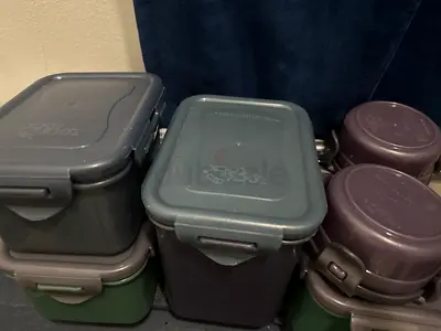 Set of Locking Food Storage Containers (Various Sizes) - Used