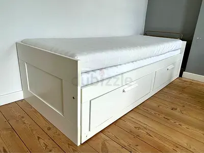 IKEA White HEMNES Day Bed with IKEA Mattress