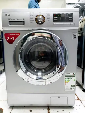 LG 2-in-1 Front Load Washer Dryer 8kg/4kg - Silver