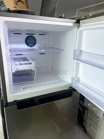 Samsung Stainless Steel Refrigerator - double Door, Good Condition
