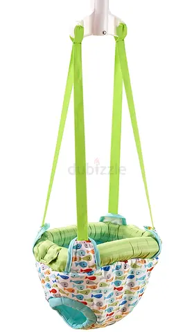 Baby doorway jumper / doorway bouncer with fish print - excellent condition