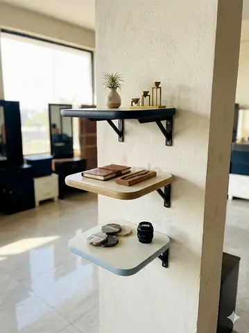 Wall mounted shelves