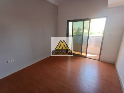 For rent: 1-bedroom apartment with living room in Al Nuaimiya 1, Ajman. Balcony, 2 bathrooms, large space, central AC, 29k, 4 payments, near all servi