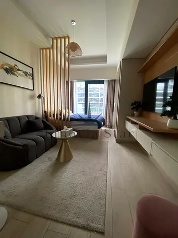 Fully Upgraded | High-End Furnished Studio for Rent in Azizi Riviera