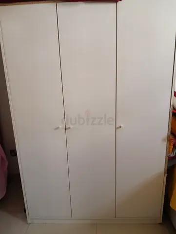 White 3-Door Wardrobe