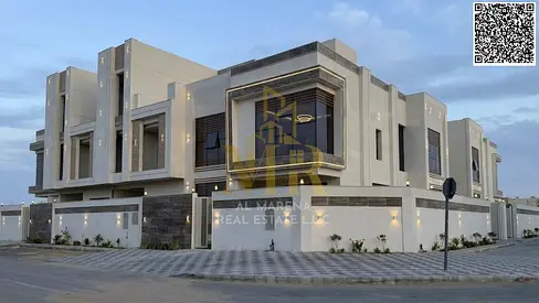 Luxury corner villa for sale in Al-Haliou 2, modern design, price includes registration fees