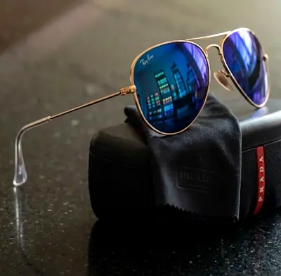 Rayban sunglasses mirror blue