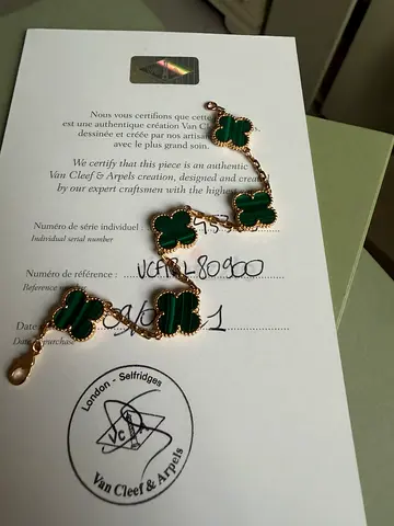 Van Cleef  Arpels Malachite Bracelet