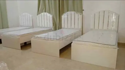 Brand New Single Bed with Mattress Headboards - White,