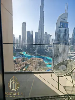 Furnished 3BR+ Study | Full Burj Khalifa &amp; Fountain View | High Floor