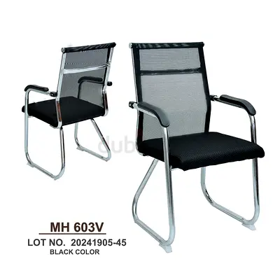 Brand New Black Mesh Visitor Chairs For Sale