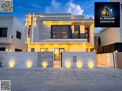 Own a luxury villa in Al Helio 2, Ajman | 5 master bedrooms G+1 | Competitive price including all fees