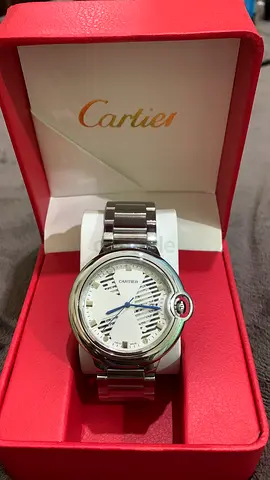 Cartier Ballon Bleu Stainless Steel Mens Watch