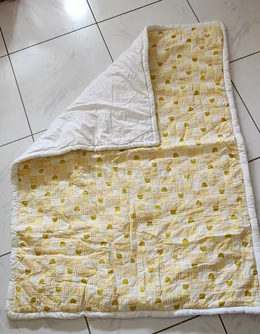 Lightweight Yellow Baby Quilt - Good Condition