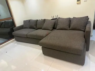 As like new condition cratebarrel a Lshape sofa
