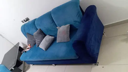 Blue 3Seater  3 Sofas in Good Condition