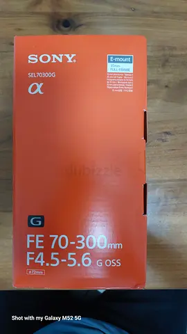 Sony FE 70-300mm F4.5-5.6 G OSS (SEL70300G) - Lens Box