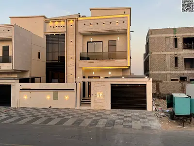 فيلا بسعر شامل رسوم الكهرباء والمياة والمكيفات على الشارع الرئيسي جاهزة للسكن في أرقي مناطق عجمان تملك حر لجميع الجنسيات