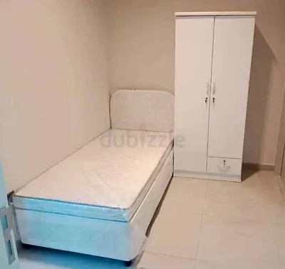 Brand New Single Bed with Mattress and White Wardrobe