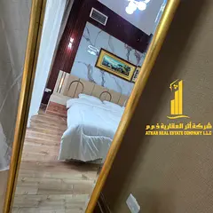 Fully furnished one-bedroom apartment with a hall, with open view, including all services, with a gy