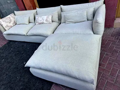 Like A New Condition High Quality Marina Home Feather 🪶 Filled L Shape Sofa