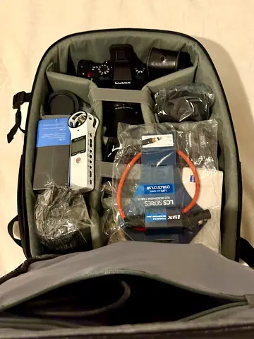 Panasonic Lumix Camera Kit with Accessories in Camera Backpack