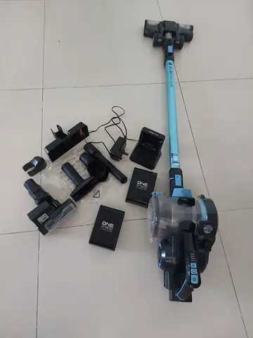 Cordless Stick Vacuum Cleaner with Multiple Attachments - Light Blue
