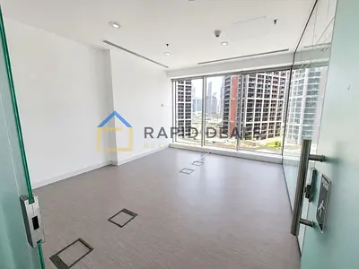 Well-Maintained Office Space with Glass Partitions