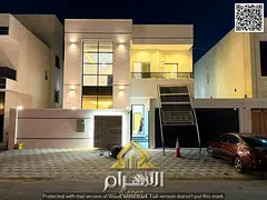 No down payment | Own a luxurious 3700 sq ft villa in Al Amerah, Ajman | 5 master bedrooms + 2 livin