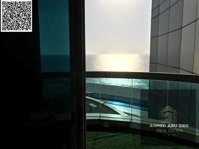Two-Bedroom Apartment + Maid's Room with Sea View in Corniche Towers - Ajman