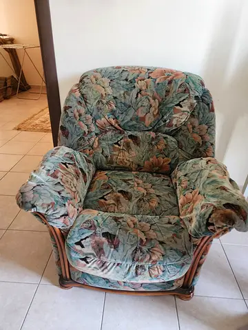 Couch, Armchair and Desk
