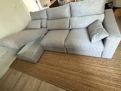 Ikea Eskelstuna L shape sofa bed Gray Excellent Condition