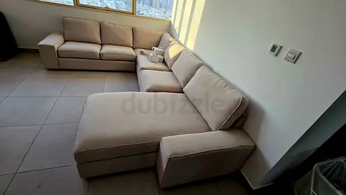 Like A New Condition High Quality ikea kivik U shape sofa beige