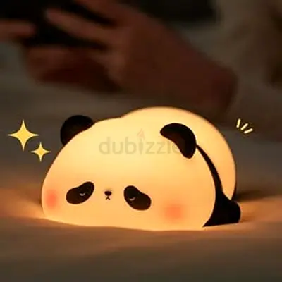 Cute Panda Night Light - Soft LED Bedside Lamp (Battery/USB)