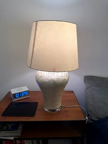 Modern Ceramic Table Lamp with Fabric Shade