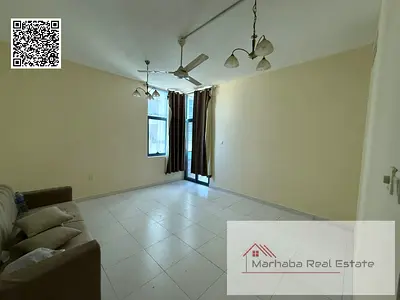 سنوياً 1 BHK فسيحة متاحة للإيجار في فالكون تاور عجمان.