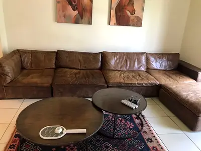 Marina home Leather Original Sofa Excellent Condition like new Condition
