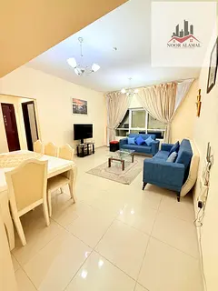 Sharjah - Al Taawun - Super Deluxe One-Bedroom Apartment with a spacious living room, fully equipped