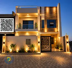 Own a luxurious 4-bedroom villa with a rooftop terrace in Al-Haliyo 2, including registration fees,