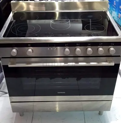 Siemens latest model electric ceramic 5 hobs stove oven fan cooking range 90x60.ol made in turkey