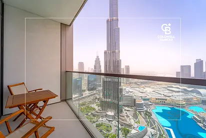 Burj Khalifa and Fountain View | Furnished