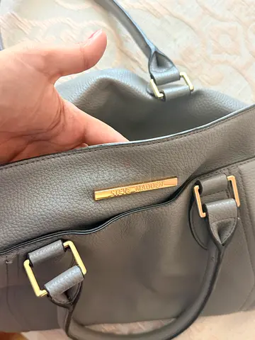 Blue Steve Madden  leather tote bag - good condition (doesn’t come with the strap)